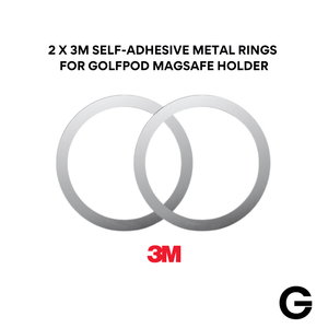 EXTRA PACK 3M self-adhesive metal ring for Golfpod MagSafe holder