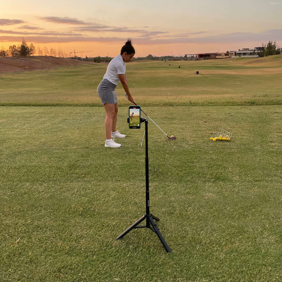 A golf swing easily recorded thanks to Golfpod